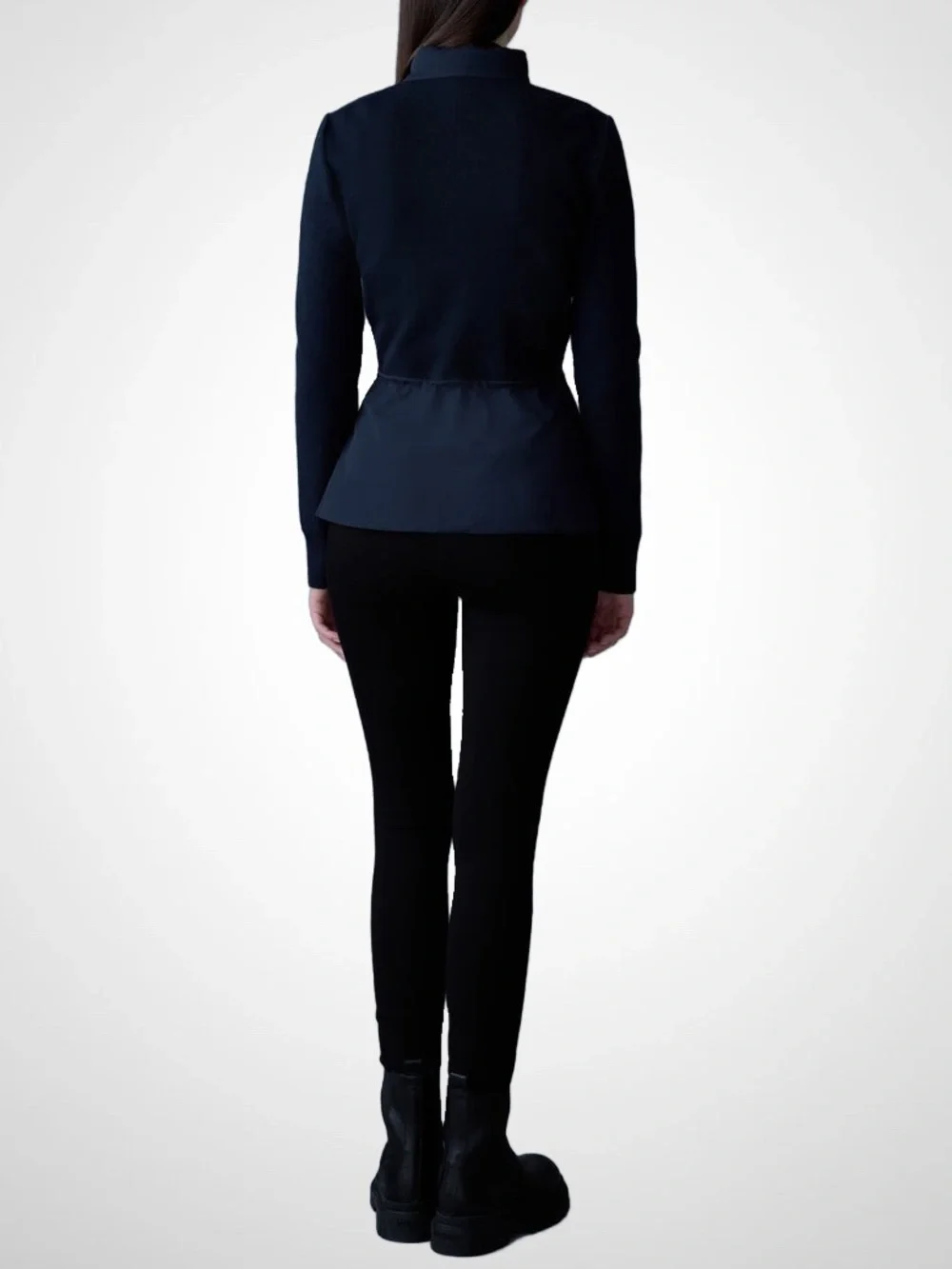 MACKAGE LAIKA BLACK XS - BRAND NEW LADIES DOWN MIXED MEDIA JACKET